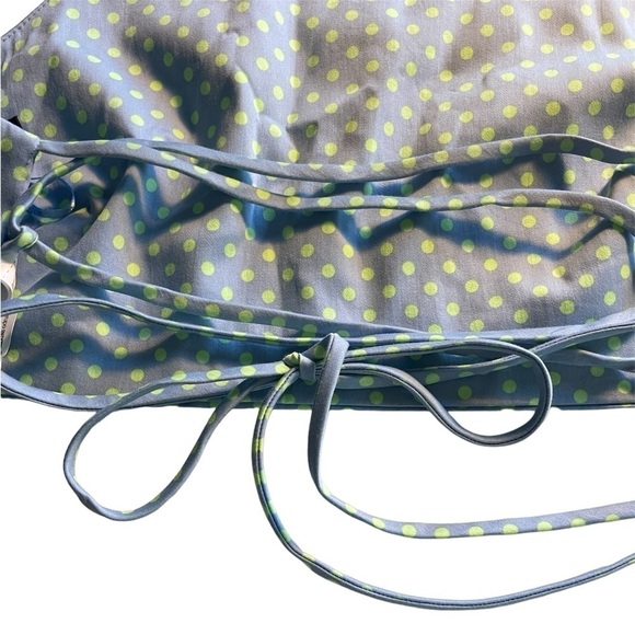 Zara Polka Dot Cropped Halter Strappy Cotton Top Size Medium NWT - Picture 6 of 8